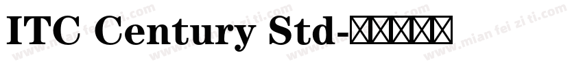 ITC Century Std字体转换